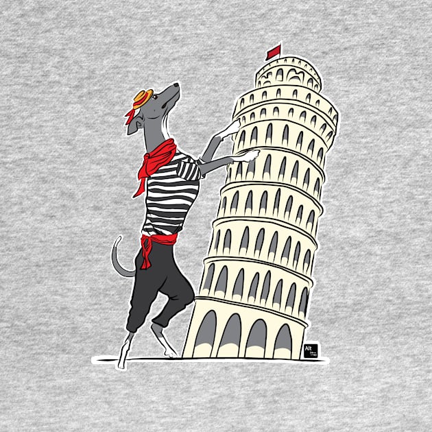 Italian Greyhound Tourist by AltTabStudio